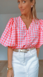 Poppy blouse fel roze