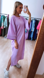 Velvet dress lila