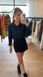 Cécile jeanshemdje donkerblauw