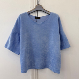 Suze top blauw