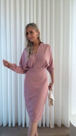 Wrap dress oudroze