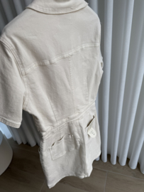 Megan jeansdress beige
