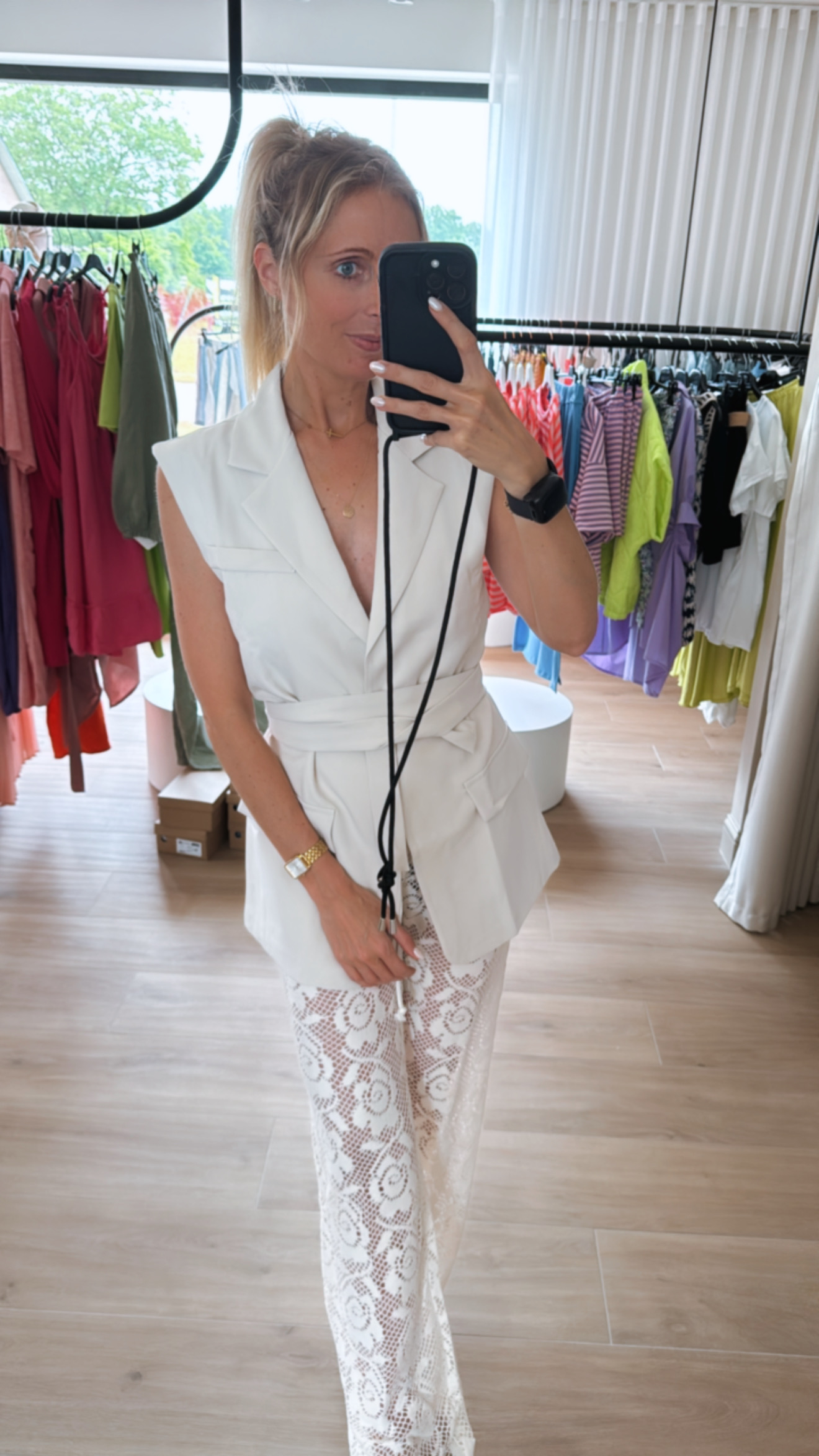 Sally waistcoat crème