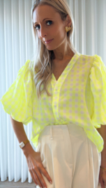 Poppy blouse fluo geel