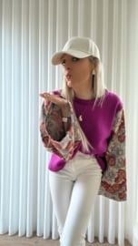 Faye sweater fuchsia