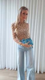 Basic leo cashmere top beige