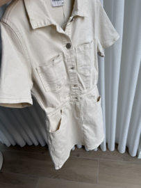 Megan jeansdress beige