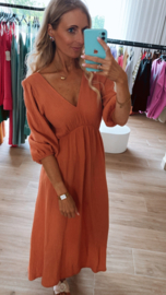 Suzy tetra dress terracotta