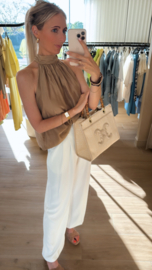 Halter top camel