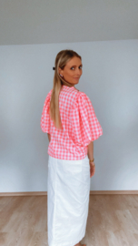 Poppy blouse fel roze