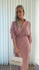 Wrap dress oudroze