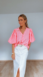 Poppy blouse fel roze