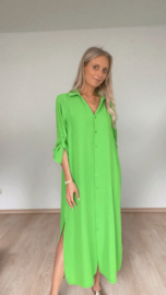 Millie long dress fluogroen