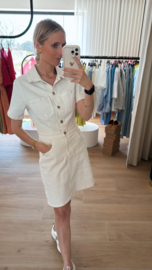 Megan jeansdress beige