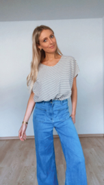 Noa stripes top blauw