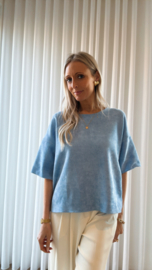 Suze top blauw