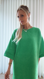 Pia velvet dress fel groen