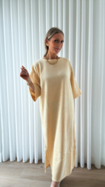 Pia velvet dress geel
