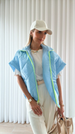 Ella bodywarmer lichtblauw