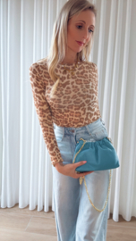 Basic leo cashmere top beige