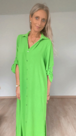 Millie long dress fluogroen