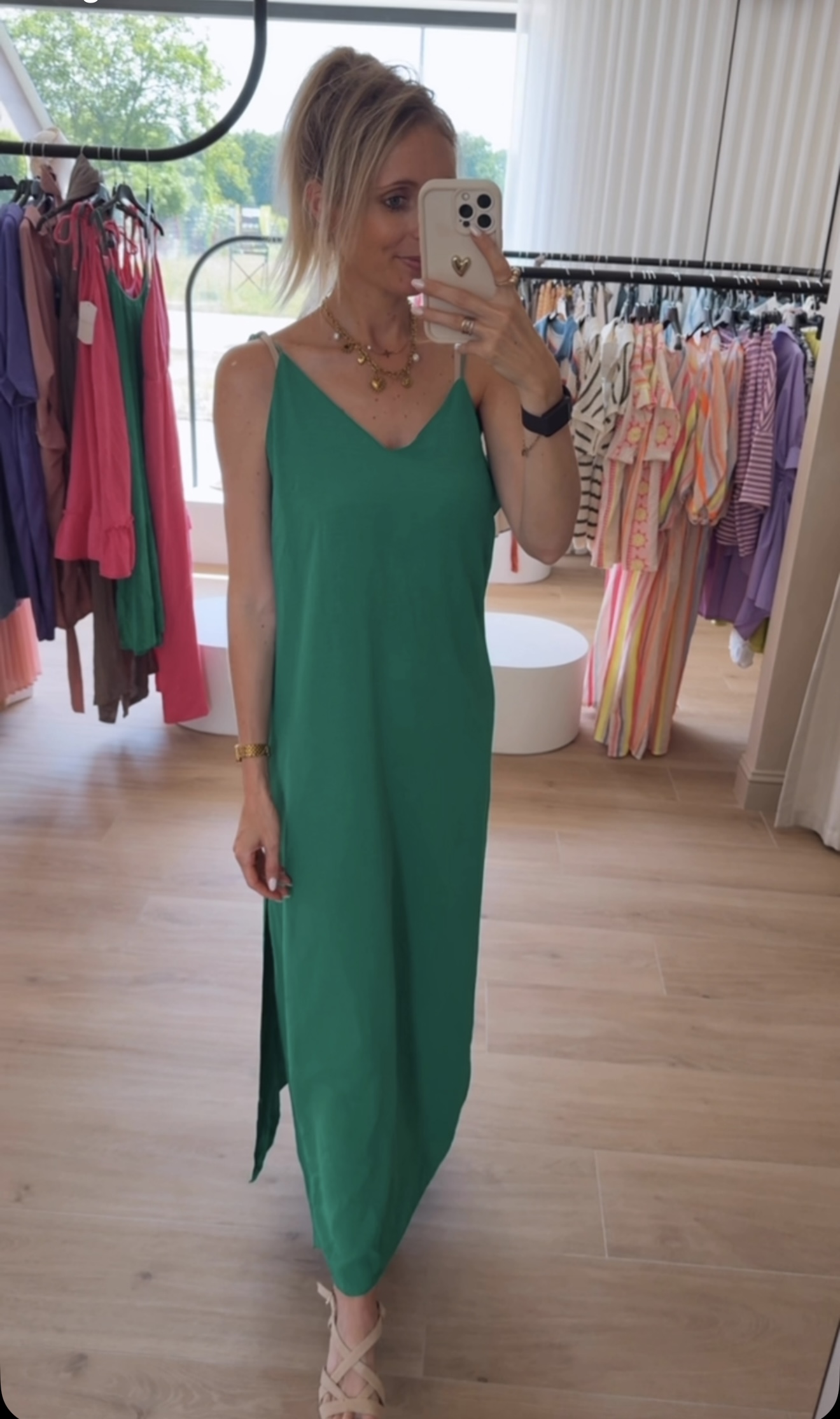 Gaëlle dress grasgroen