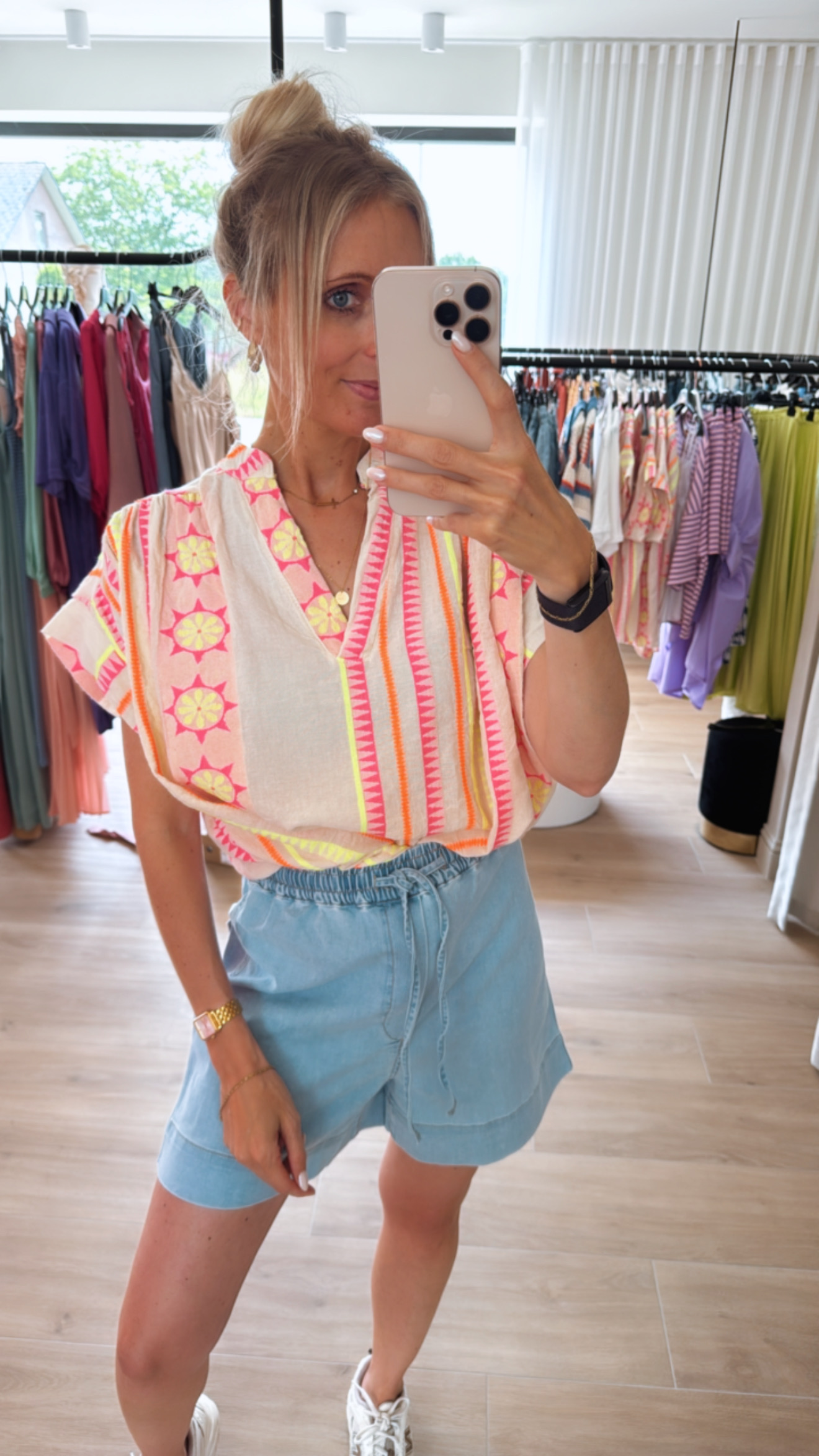 Linnen fluo top