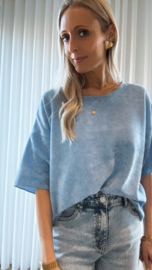 Suze top blauw
