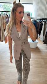 Leopard wide leg jeans