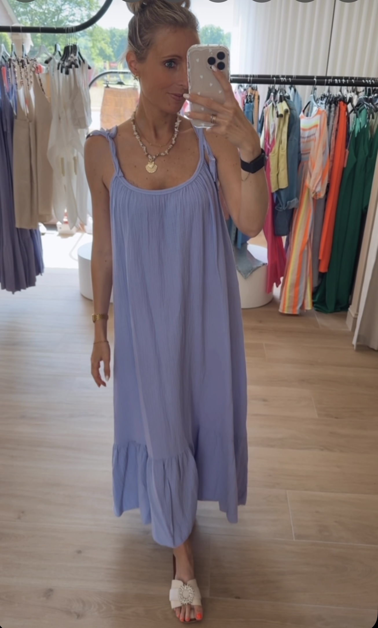 Tetra long dress lila