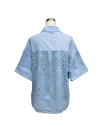 Salina lace top blauw
