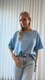 Suze top blauw