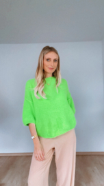 Olivia pull fluo groen (bestellen via DM - €39,50)