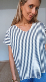 Noa stripes top blauw