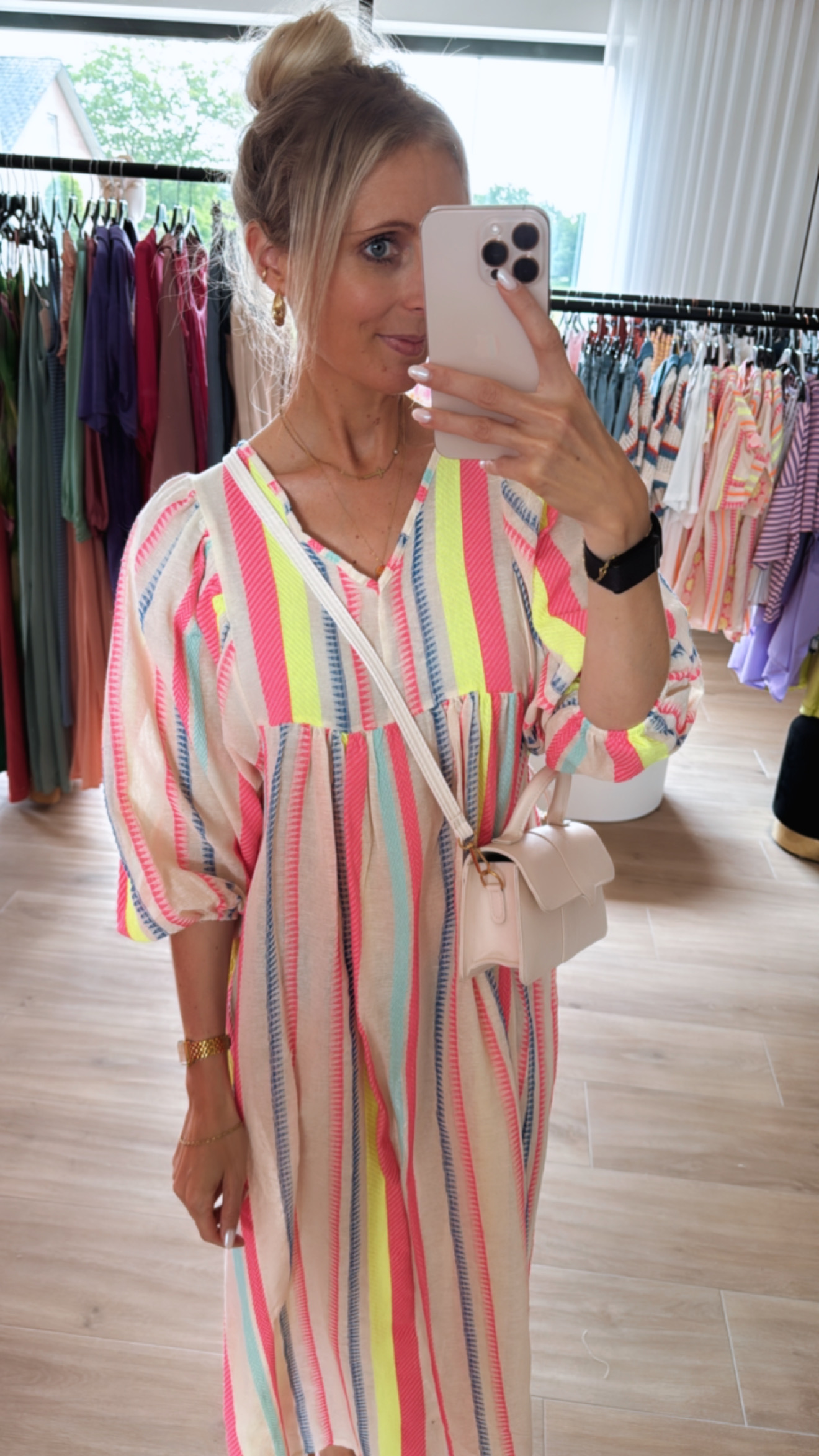 Linnen fluo dress