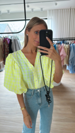 Poppy blouse fluo geel