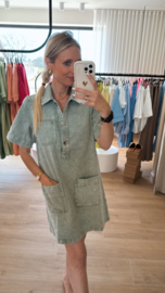 Jeansdress khaki