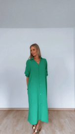 Millie long dress grasgroen