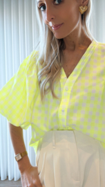 Poppy blouse fluo geel