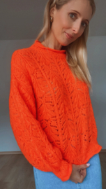 Crochet pulletje fluo oranje