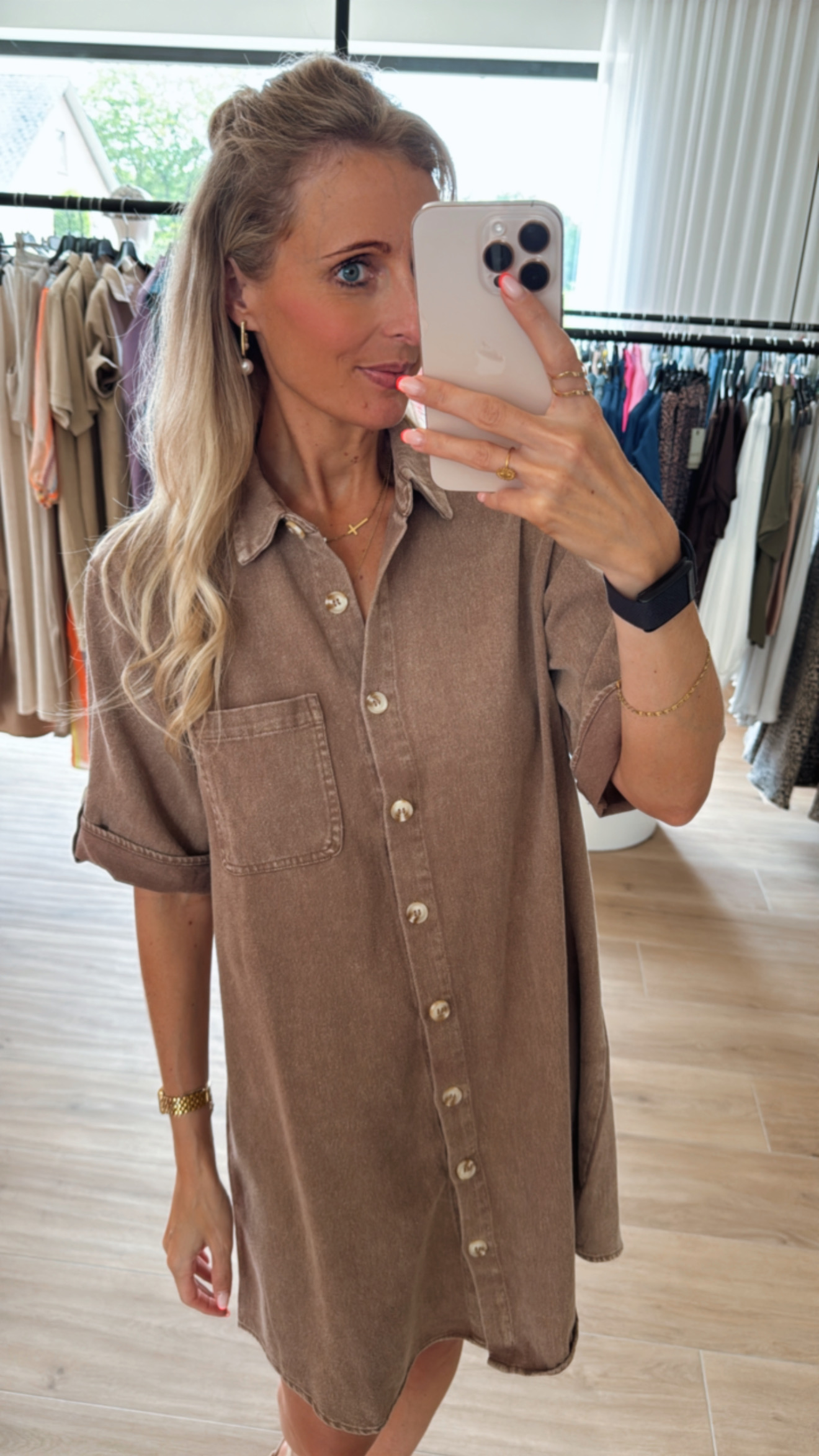 Babs dress latte