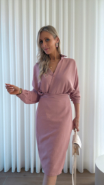Wrap dress oudroze
