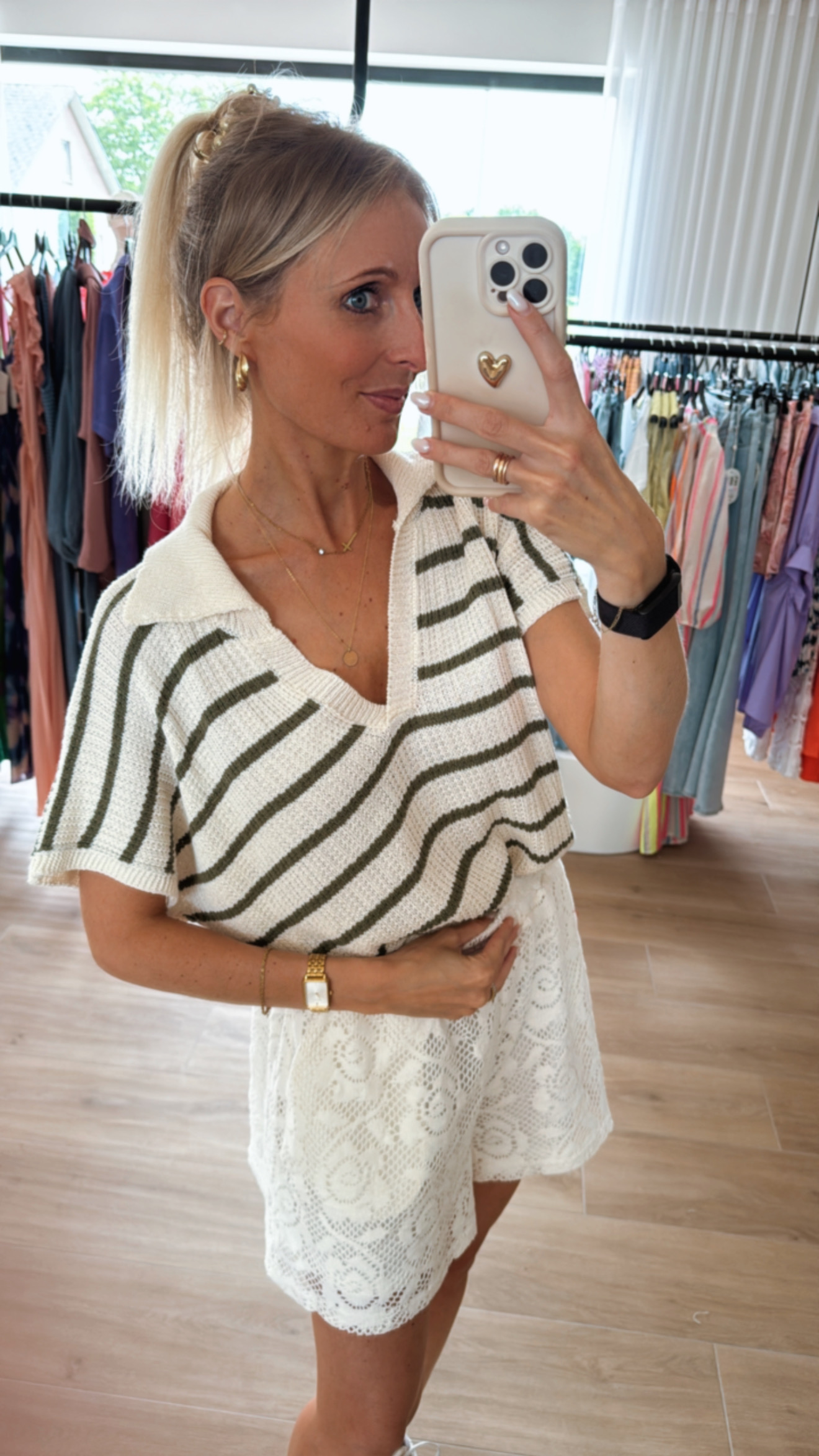 Mia top khaki
