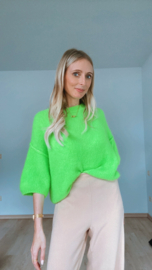 Olivia pull fluo groen (bestellen via DM - €39,50)