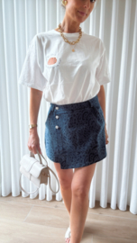 Leo jeans skort