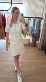 Megan jeansdress beige