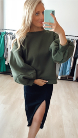 Jill fleece sweater khaki