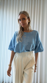 Suze top blauw