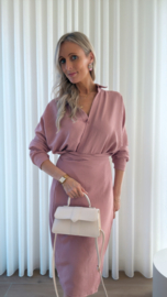 Wrap dress oudroze
