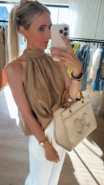 Halter top camel